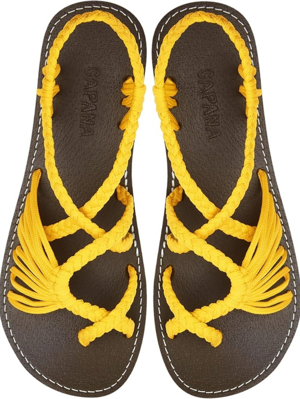 Strappy Braided Flat Sandals for Women - Comfy Boho Beach & Summer Shoes